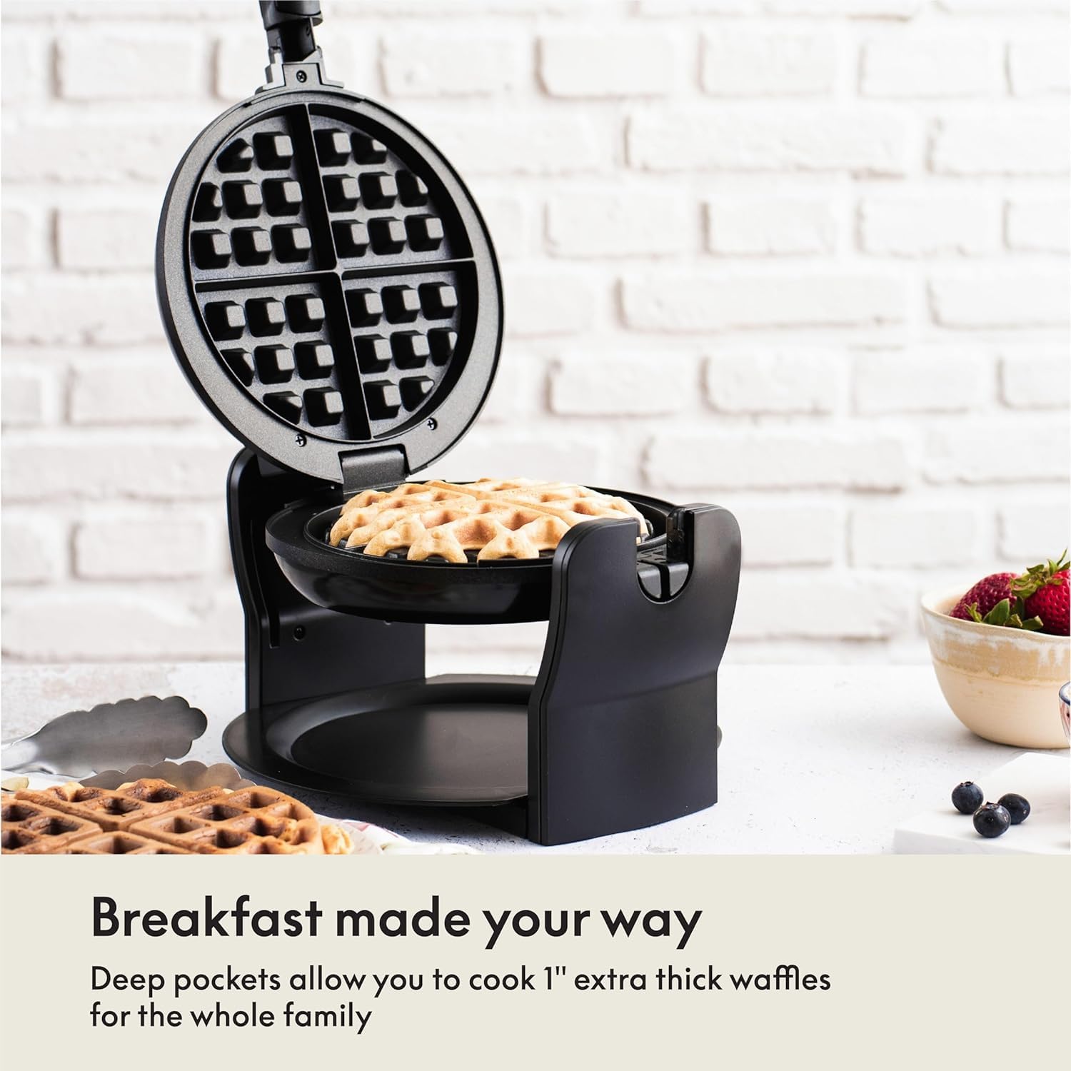 Classic Belgian Waffle Maker with Browning Control