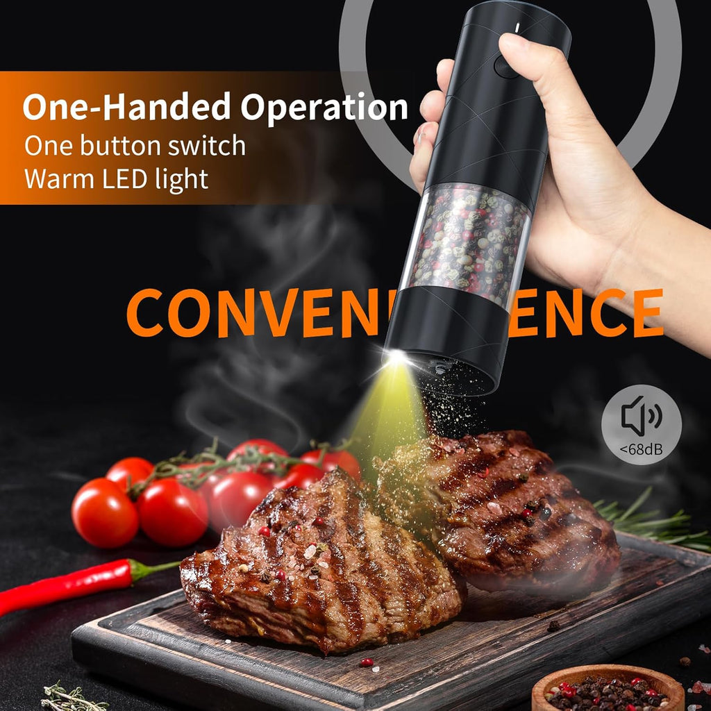 Electric Salt Pepper Grinder Set