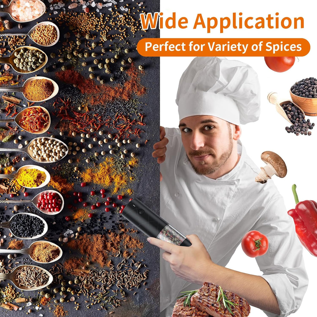 Electric Salt Pepper Grinder Set